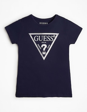 Playera GUESS manga corta para niña