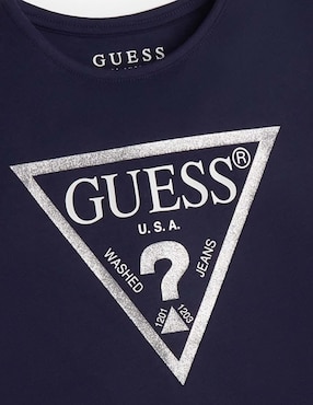 Playera GUESS manga corta para niña