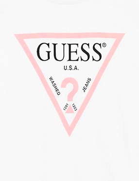 Playera GUESS manga corta para niña