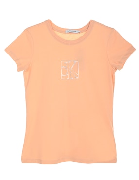 Playera Calvin Klein Manga Corta Para Niña