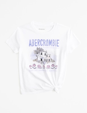 Playera Abercrombie & Fitch Manga Corta Para Niña