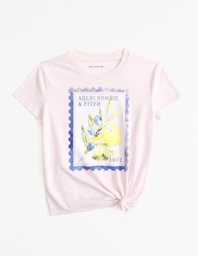 Playera Abercrombie & Fitch Manga Corta Para Niña