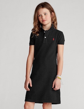 Vestido Polo Ralph Lauren Manga Regular Para Niña