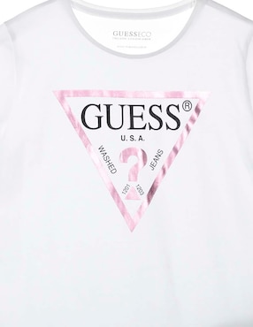 Playera Guess manga corta para niña