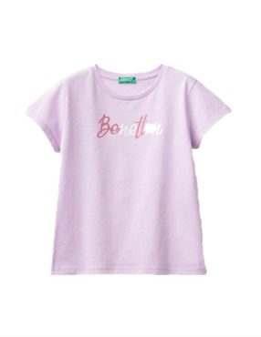 Playera Benetton Manga Corta Para Niña