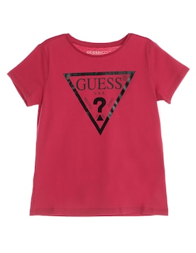 Playera Guess manga corta para niña