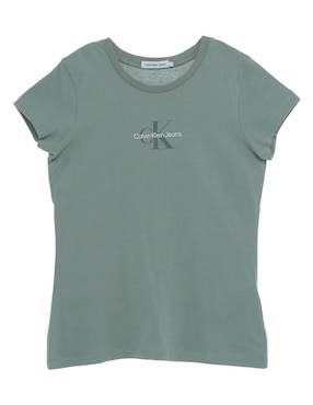 Playera Calvin Klein Manga Corta Para Niña