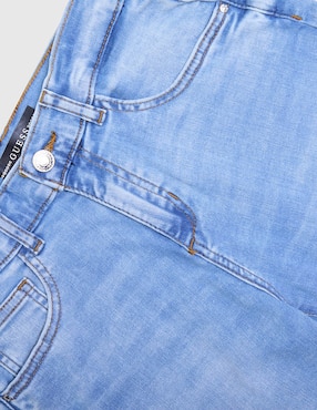 Jeans straight Guess lavado medio para niña