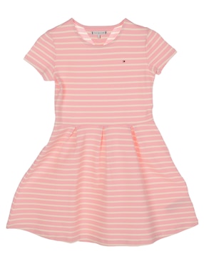 Vestido Tommy Hilfiger Manga Cap Para Niña