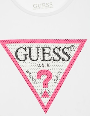 Playera Guess manga corta para niña