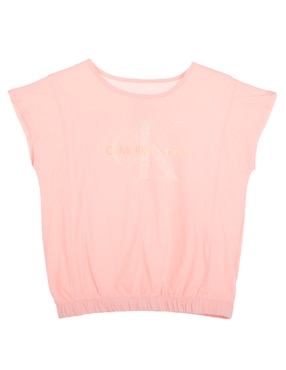 Playera Calvin Klein Manga Corta Para Niña