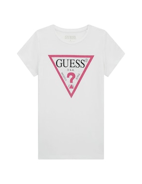 Playera GUESS Manga Corta Para Niña