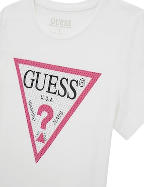 Playera Guess manga corta para niña