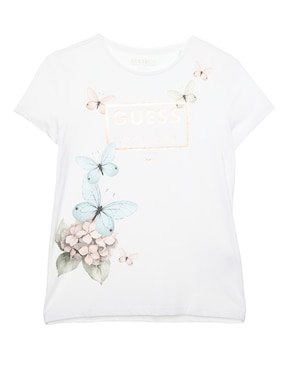 Playera GUESS Manga Corta Para Niña