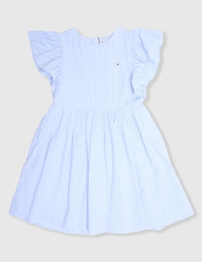 Vestido Tommy Hilfiger manga volantes para niña