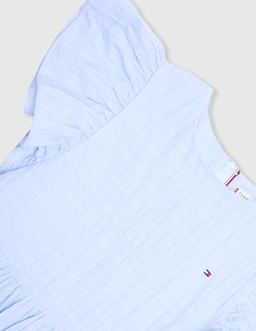 Vestido Tommy Hilfiger manga volantes para niña
