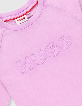 Playera Hugo manga corta para niña