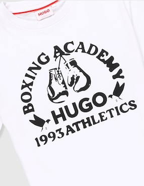 Playera Hugo manga corta para niña