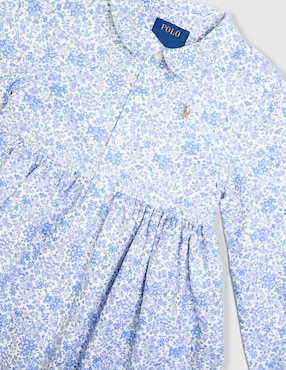 Vestido Polo manga con puño para niña