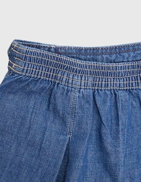 Falda short Polo de mezclilla para niña