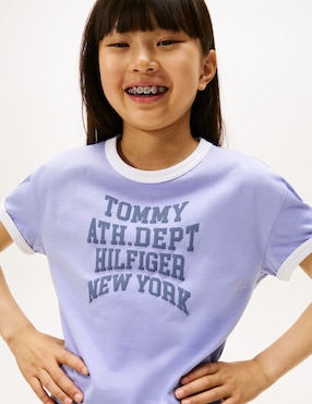 Playera Tommy Hilfiger manga corta para niña