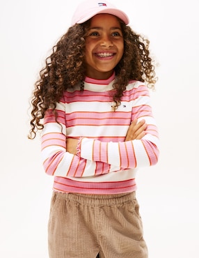Playera Tommy Hilfiger manga corta para niña