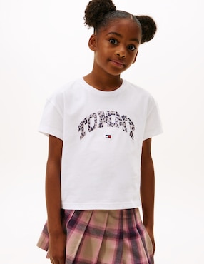 Playera Tommy Hilfiger manga corta para niña