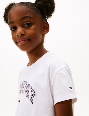 Playera Tommy Hilfiger manga corta para niña