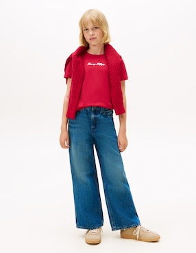 Playera Tommy Hilfiger manga corta para niña