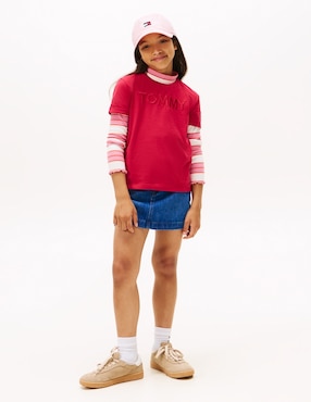 Playera Tommy Hilfiger manga corta para niña