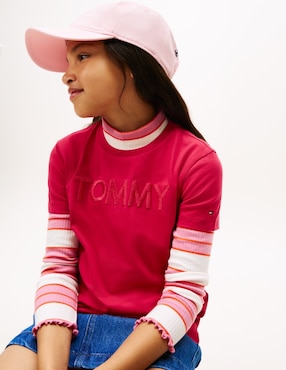 Playera Tommy Hilfiger manga corta para niña
