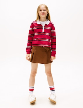 Playera tipo polo Tommy Hilfiger de algodón para niña