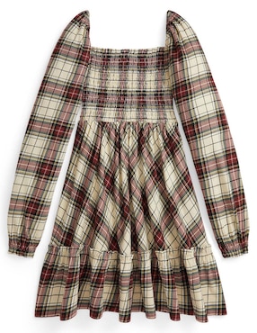 Vestido Polo manga regular para niña
