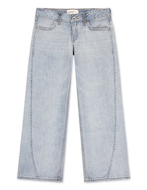 Jeans relaxed amplio Abercrombie & Fitch 43AG07-LCD lavado claro para niña
