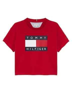 Playera Tommy Hilfiger manga corta para niña