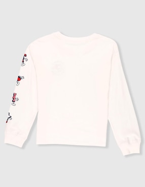 Playera Tommy Hilfiger manga larga para niña