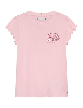Playera Tommy Hilfiger manga corta para niña