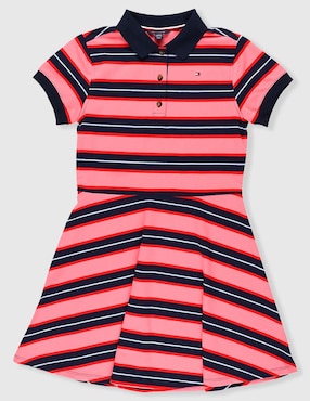 Vestido Tommy Hilfiger manga regular para niña