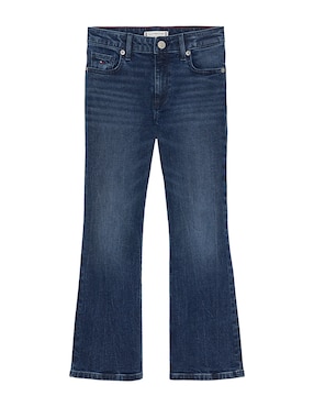 Jeans straight Tommy Hilfiger KG0KG08959-1BJ lavado obscuro para niña