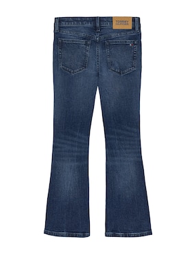Jeans straight Tommy Hilfiger KG0KG08959-1BJ lavado obscuro para niña