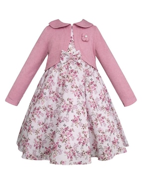 Vestido con suéter Gerat manga larga para niña
