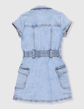 Vestido Abercrombie & Fitch manga regular para niña