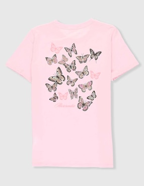 Playera Abercrombie & Fitch Kids manga corta para niña