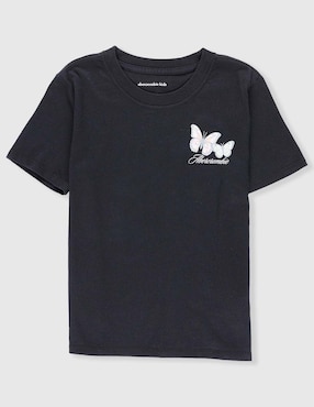 Playera Abercrombie & Fitch Kids manga corta para niña