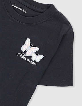 Playera Abercrombie & Fitch Kids manga corta para niña