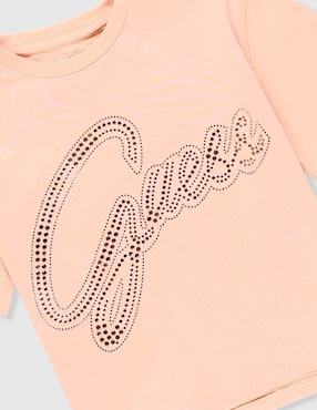 Playera Guess manga corta para niña