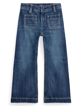 Jeans straight Polo Ralph Lauren lavado medio para niña