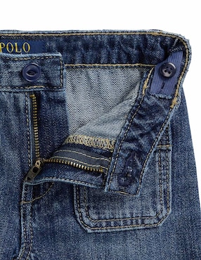 Jeans straight Polo Ralph Lauren lavado medio para niña