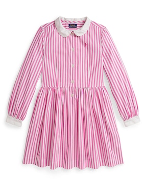 Vestido Polo manga regular para niña