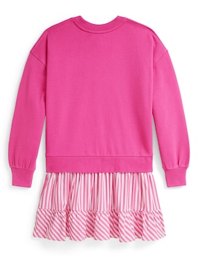 Vestido con suéter Polo manga regular para niña